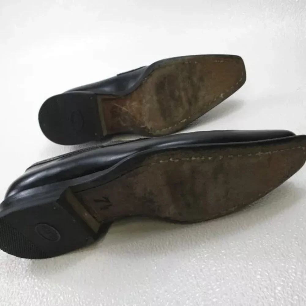 Stefano Branchini Strap Leather Dress Loafers Shoes Mens Fashion Footwear sz 7.5